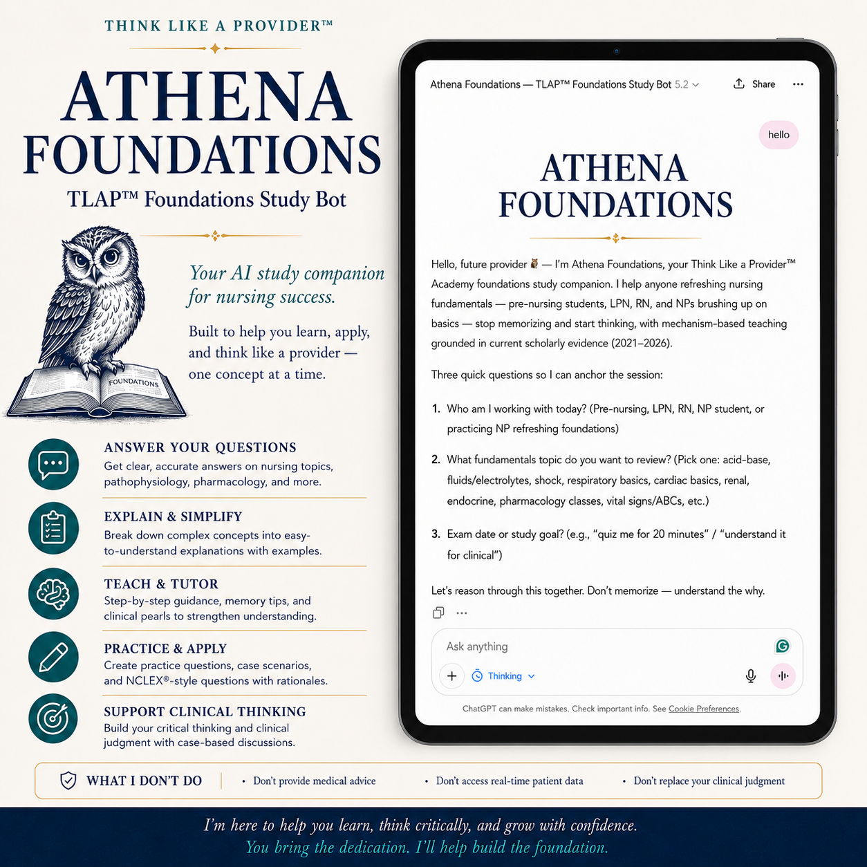 Athena Foundations Study Companion for Nursing Students